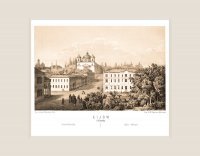 Kijów Kościół Katolicki- Napoleon Orda- reprint w passpartout