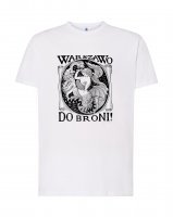 Koszulka biała "WARSZAWO DO BRONI!"