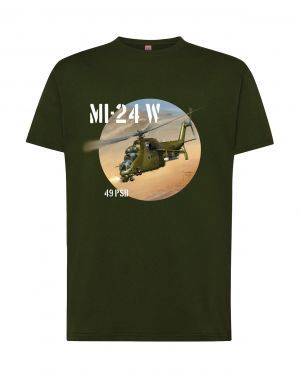 Koszulka zielona helikopter MI- 24 W